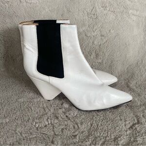 Isabel Marant White Leather Booties